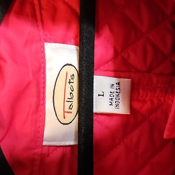 Talbots Pink Quilted zip-up vest size large - Picture 3 of 5